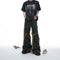 Deconstructed Distressed Burrs Tassels Jeans